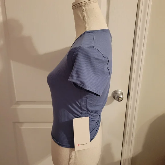 LULULEMON ALL IT TAKES BACK TWIST RIBBED SHORT SLEEVE - Picture 3 of 12